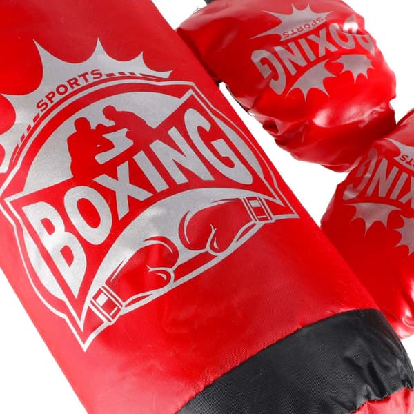 Boxningsset boxningssäck 53x45 cm + 2 boxningshandskar