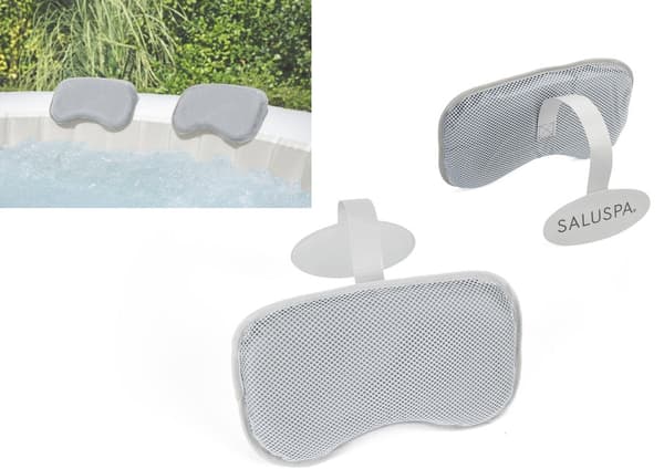 Jacuzzi nackkudde/hudstöd 2-pack justerbar, passar Bestway Spa