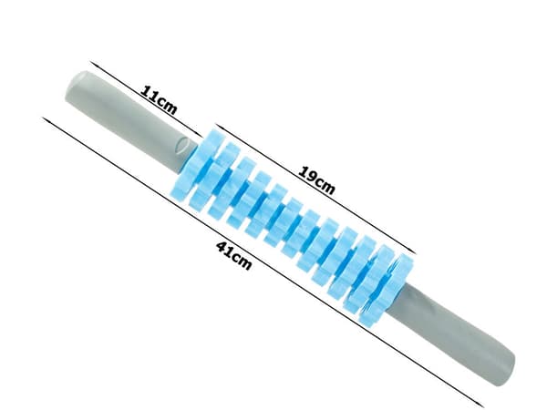 Massage roller med 12 roterande rullar 41 cm