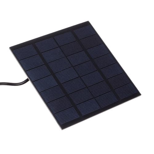 Solcellefontæne med solpanel 3 m kabel 4 dyser 180 L/h