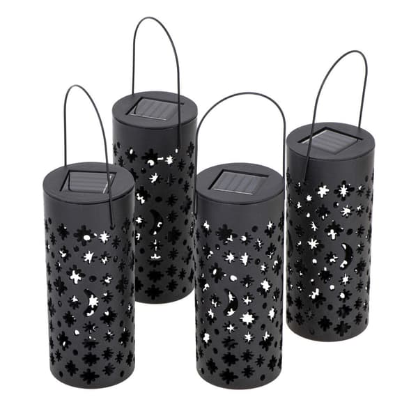 Solcellslampor för trädgård LED med skymningssensor 4-pack