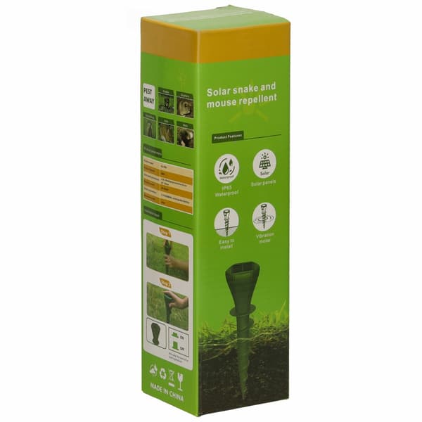Solcellsdriven mullvadsskrämma 2-pack IP65 med 3 vibrationslägen