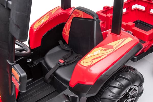 Batteridriven traktor BLT-206 röd