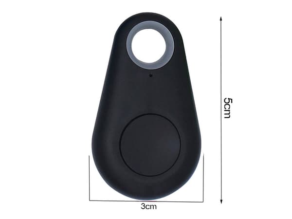 Bluetooth nyckelsökare/nyckelring 25 m för iOS/Android, svart