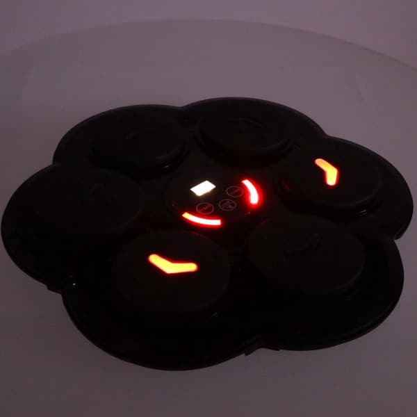 Vægmonteret bokseskjold med Bluetooth, LED og pointtælling, USB
