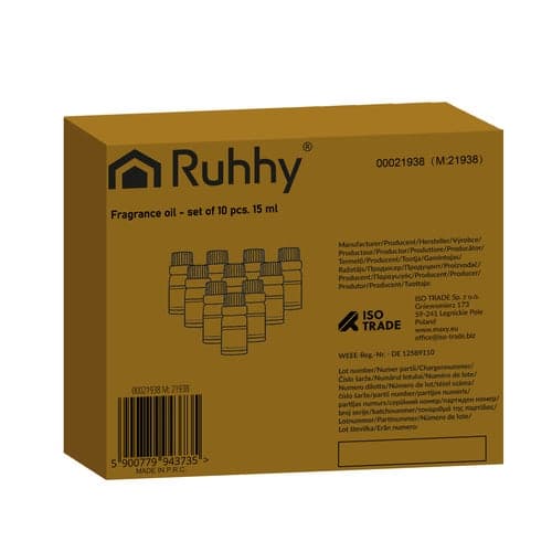 Doftoljor 10-pack 15 ml vattenlösliga för diffuser/luftfuktare