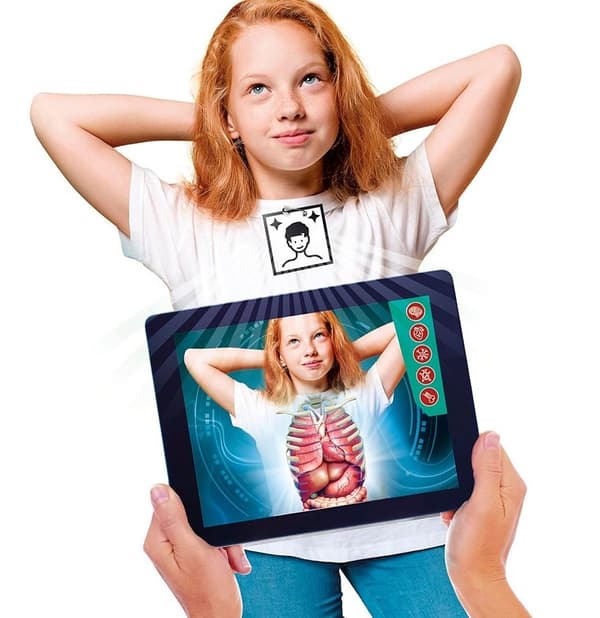 Anatomispel med skelettmodell och AR-app, 8+ år