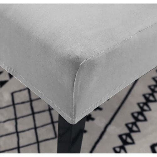 Stolöverdrag velourpolyester grå universell passform ryggstöd 65 cm