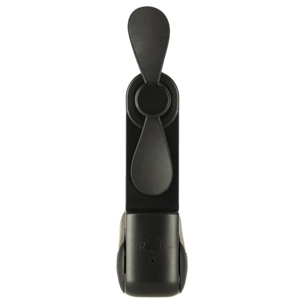 Mini USB-ventilator 2-i-1 hånd/bord 1200mAh USB-C sort