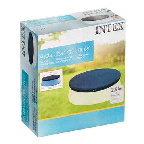 Poolovertræk vinyl 244 cm til Intex Easy Set pool, mørkeblå