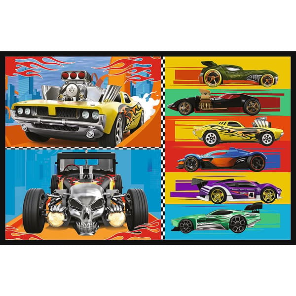 Puslespil 2-pack 70 brikker Hot Wheels til børn