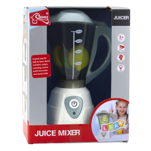 Leksaksblender med ljus/ljud och fruktskivor 3+ (2xAA ej ingår)