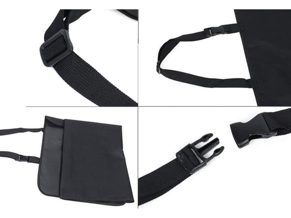 Bilsædebeskytter til hund 105 x 50 cm polyester sort til en siddeplads
