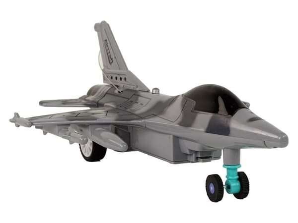 Fjernstyret jetfly med LED-belysning 23 cm, 3+ år