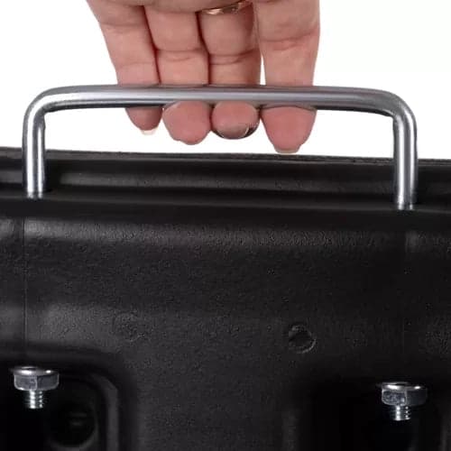 Parasolbase 60L 4-delt fyldbar med sand/vand/cement sort