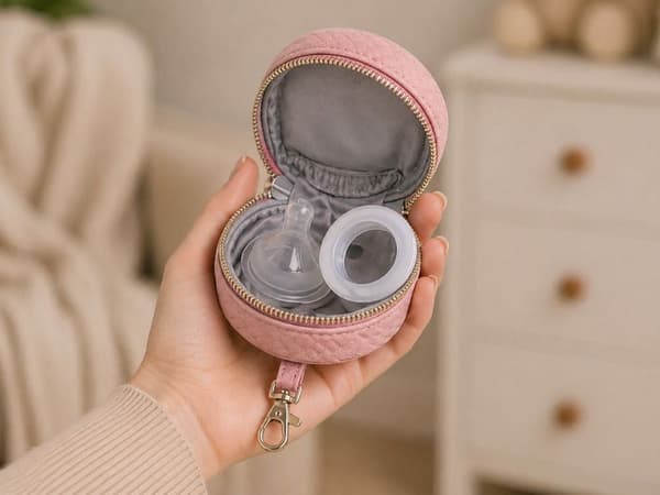 Pusletaske/rygsæk med udklappelig babyseng USB rosa polyester
