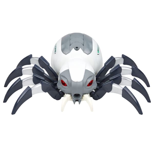 Fjernstyret RC spindelrobot 29 cm med røg, lys og lyd