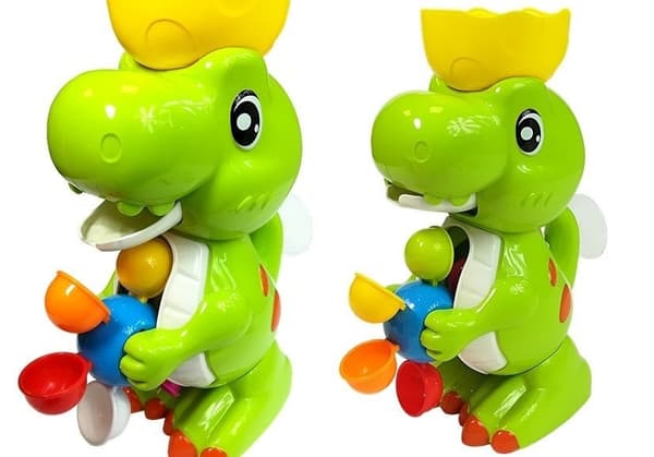 Badlegetøj dinosaur til badekar og pool, 18+ månader