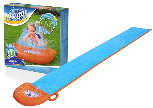 Vandrutsjebane med pool 488 cm PVC til børn