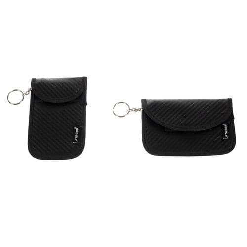 RFID/Faraday nøgleetui bilnøgle 2-pak sort (vertikal+horisontal)