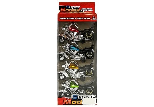 Leksaksmotorcyklar 12 cm pull-back set, 3+ år CE/EN71