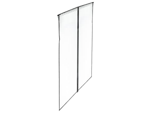Magnetisk insektnet til dør 110x220 cm sort polyester med stifter