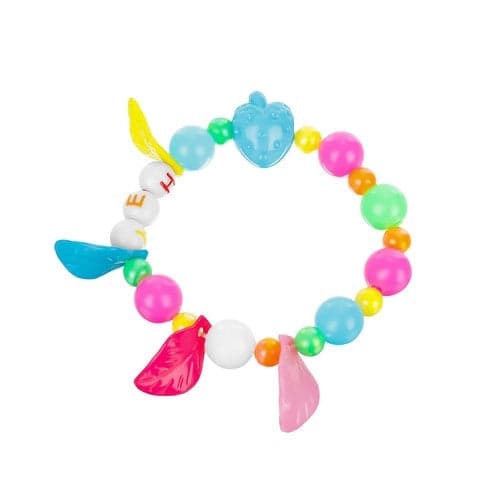 Smykkesæt til børn med perler 11 sorter og elastisk snor
