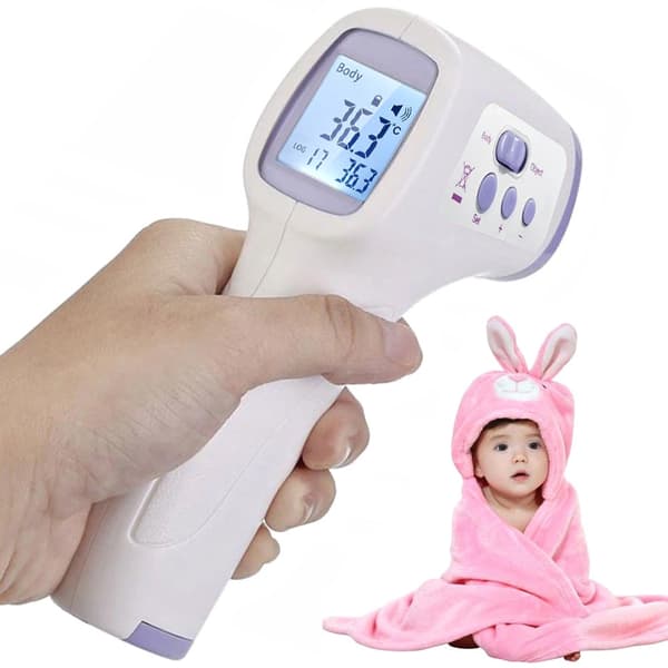 Berøringsfri infrarød febertermometer 1 s LCD hukommelse