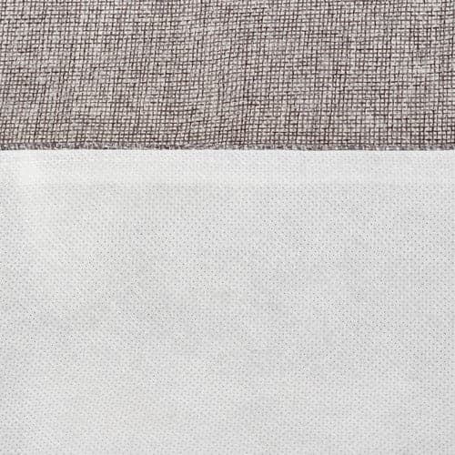 Julbordslöpare 180x33 cm polyester grå med tomtar röd/vit