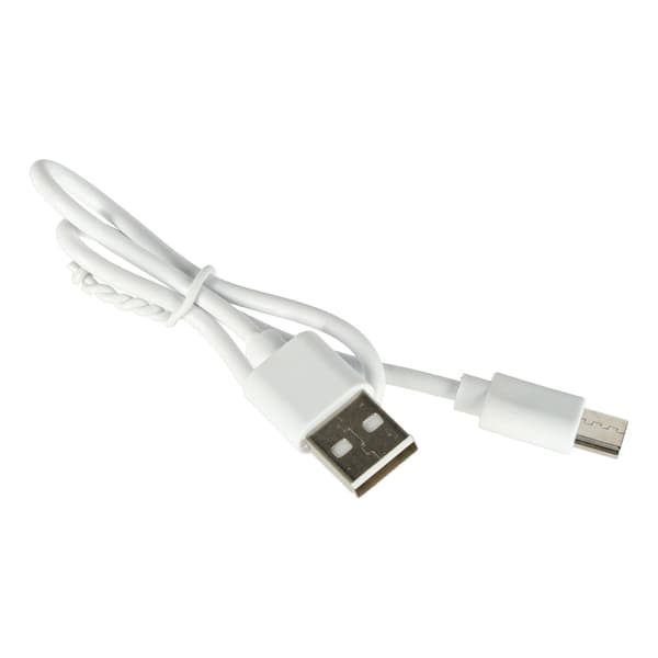 Mini USB-ventilator 2-i-1 hånd/bord 1200mAh USB-C sort