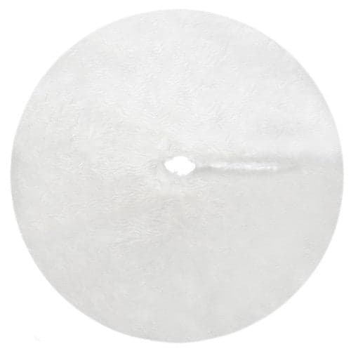 Juletræstæppe hvid 120 cm fluffy polyester