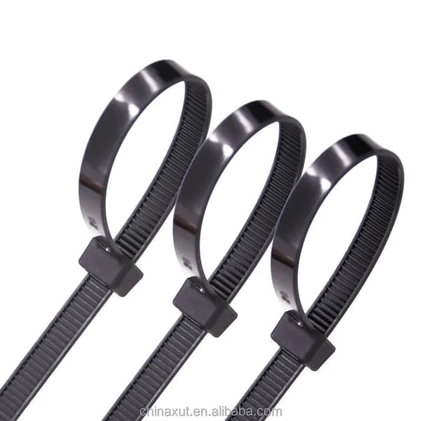 Kabelbindere 300x3,6 mm sorte nylon 100-pak