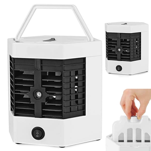 Mini luftkonditionering 2-i-1 USB med luftfugter 8 W