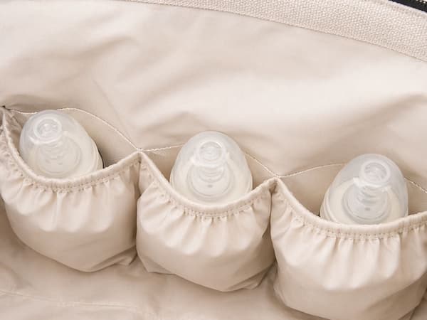 Mødretaske 3-i-1 sæt polyester sort med necessær og organizer
