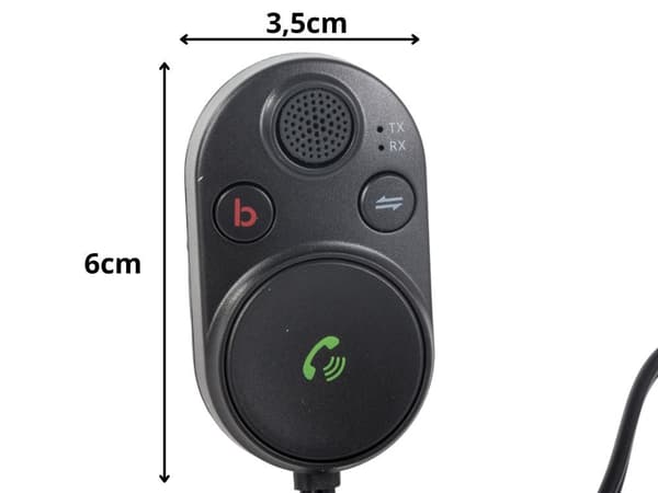Bluetooth 5.3 AUX-adapter til bilstereo med bass boost og mikrofon