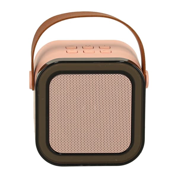 Bärbart karaoke-set Bluetooth-högtalare 6W + mikrofon rosa