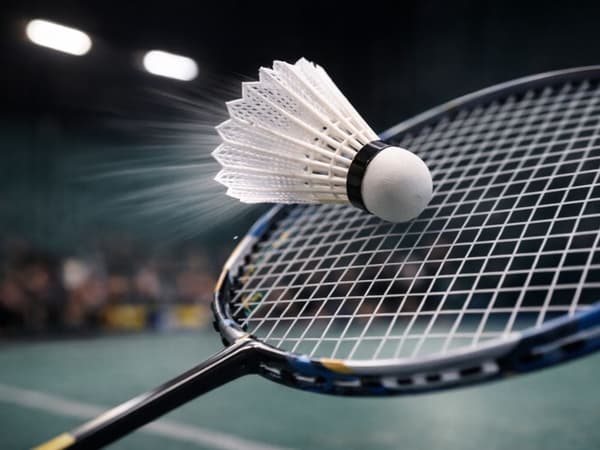 Badmintonbollar i nylon, vit 5-pack