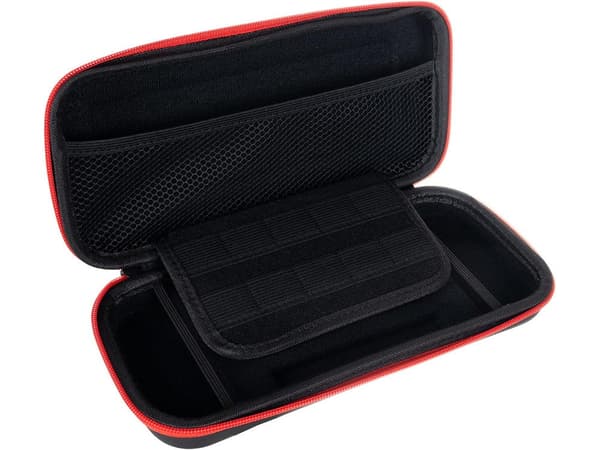 Nintendo Switch/OLED etui hårdt skal sort, plads til 10 spil