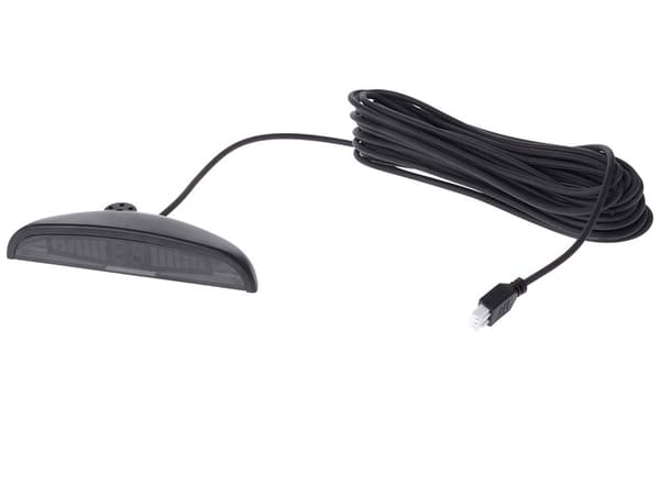 Parkeringssensor-kit 4 sensorer med LED-display sort 12V