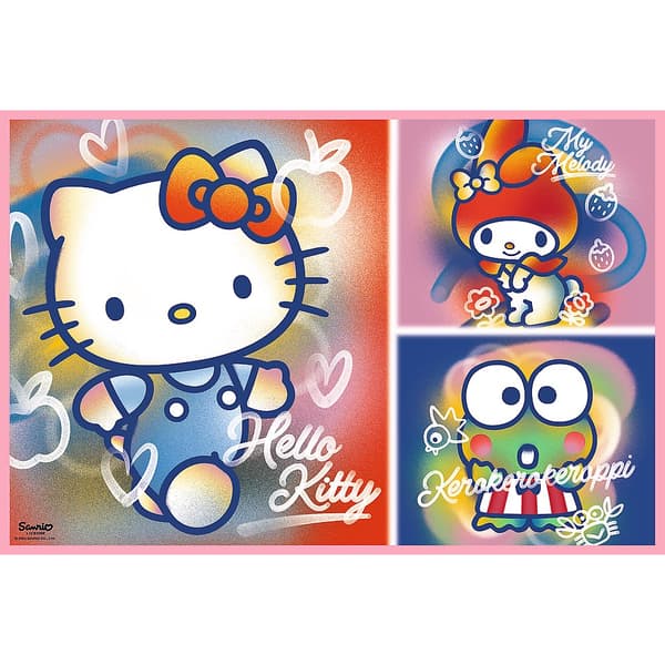 Pussel 2x200 bitar Hello Kitty & vänner, 2-pack 410x275 mm