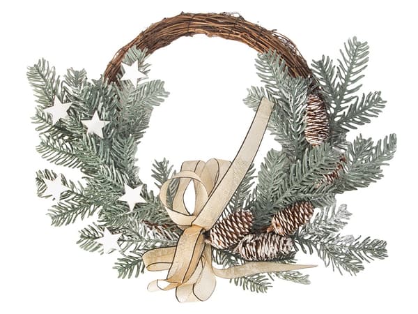 Julkrans med kottar och kvistar diameter 30 cm