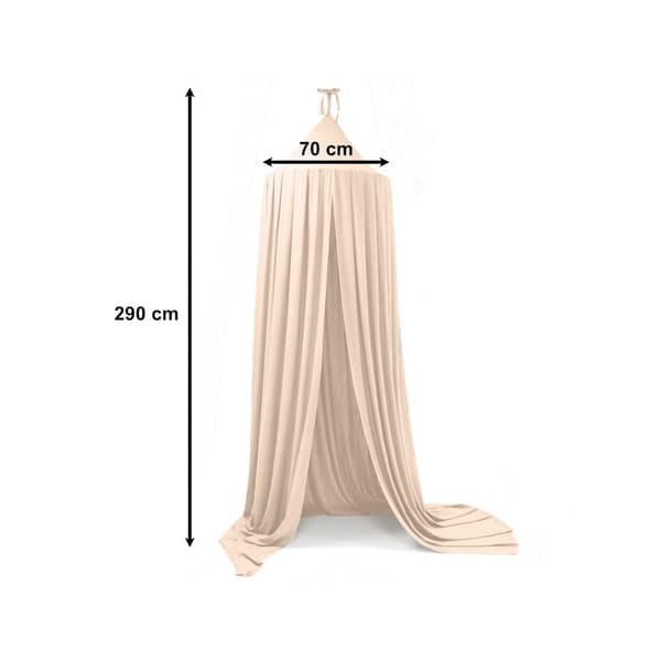 Tipitelt baldakin til børneværelse beige polyester inkl. monteringssæt