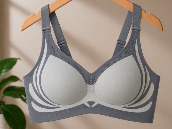 Push-up urheiluliivit pehmusteilla, grå, 2XL, nylon/spandex