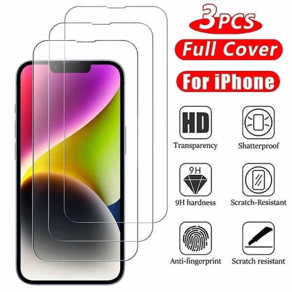 3-pakkaus iPhone 14 Pro Max panssarilasi näytönsuoja
