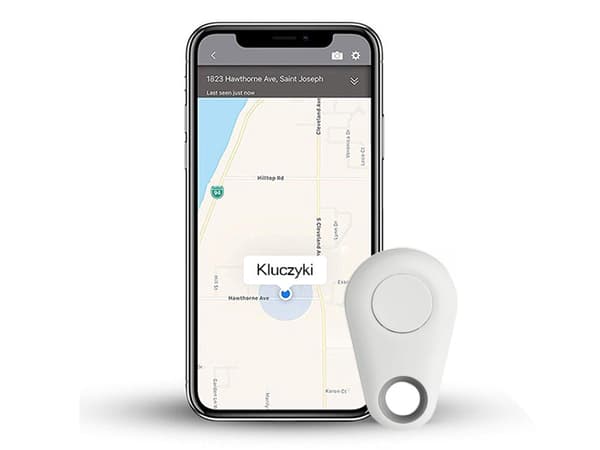 Bluetooth nøglefinder/nøglering 25 m til iOS/Android, batteri medfølger