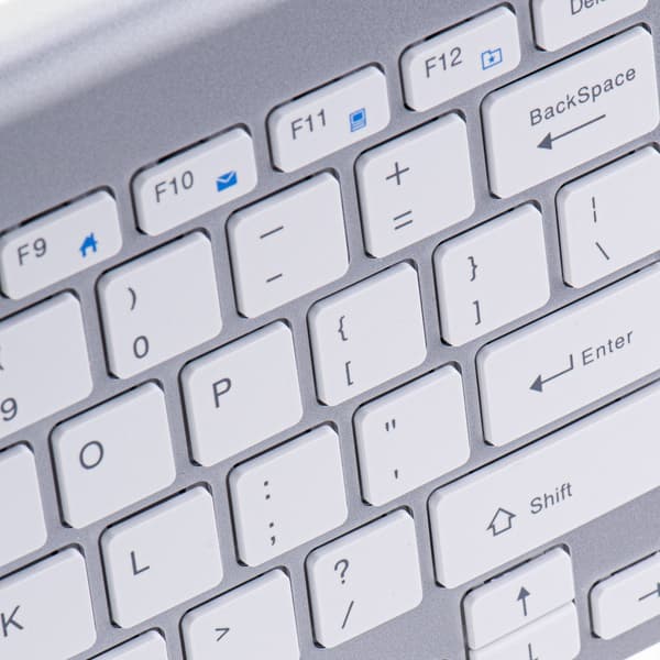 Trådløst tastatur 2.4GHz USB sølv til Smart TV/PC/Mac/Android