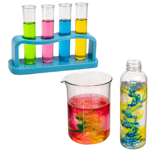 Kemiexperimentset för barn 14 experiment inkl. vulkan, laboratorietillbehör