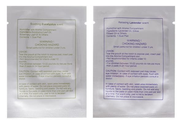 Indsatser til luftfugter aromaterapi 2-pak lavendel & eukalyptus 3,5/4 cm