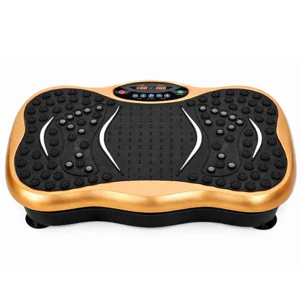 Vibrationsplatform til træning 120 niveauer Bluetooth 150 kg inkl. bånd