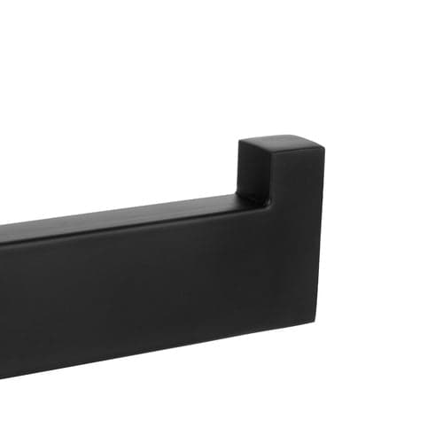 Toiletpapirholder vægmontering med tape mat sort rustfrit stål
